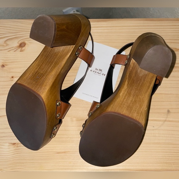 COACH Adessa Semi Matte Calf (Saddle & Wood) - Picture 5 of 11